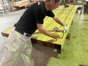 大田原市M様邸・家の中に外を感じる平屋～墨付け